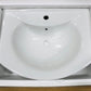Swiss Madison Modern White Ceramic Rectangular Chateau Pedestal Bathroom Vessel Sink with Round Single Faucet Hole