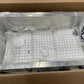 KRAUS Kore Workstation Undermount Stainless Steel 32 in. Single Bowl Kitchen Sink w/Integrated Ledge and Accessories