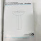 Swiss Madison Modern White Ceramic Rectangular Chateau Pedestal Bathroom Vessel Sink with Round Single Faucet Hole
