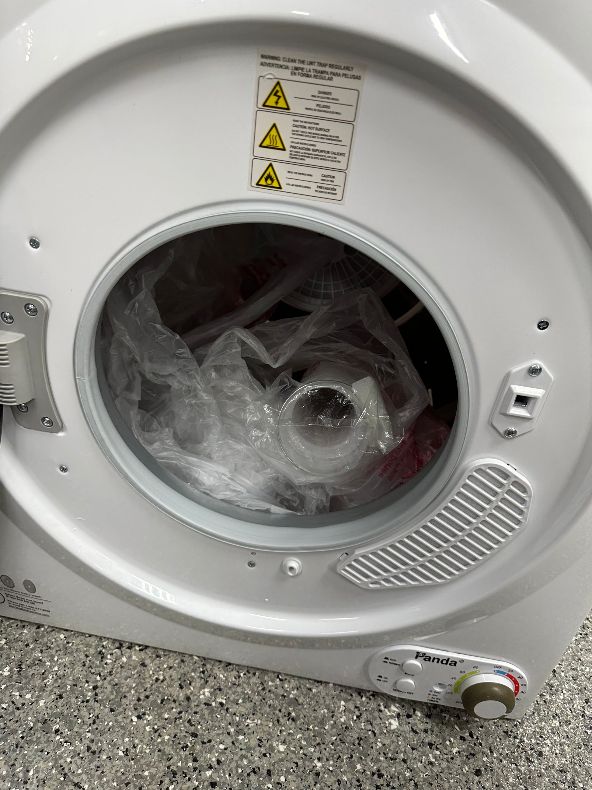 Panda Portable Dryer in a Motorhome/RV - 3.5 cu.ft, 13lbs Capacity