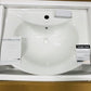 Swiss Madison Modern White Ceramic Rectangular Chateau Pedestal Bathroom Vessel Sink with Round Single Faucet Hole