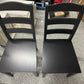 StyleWell Black Wood Dining Chair with Ladder Back (Set of 2) (17.72 in. W x 36.77 in. H)
