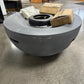 Hampton Bay Grove Park 36 in. x 18 in. Round Concrete Propane Gas Fire Pit