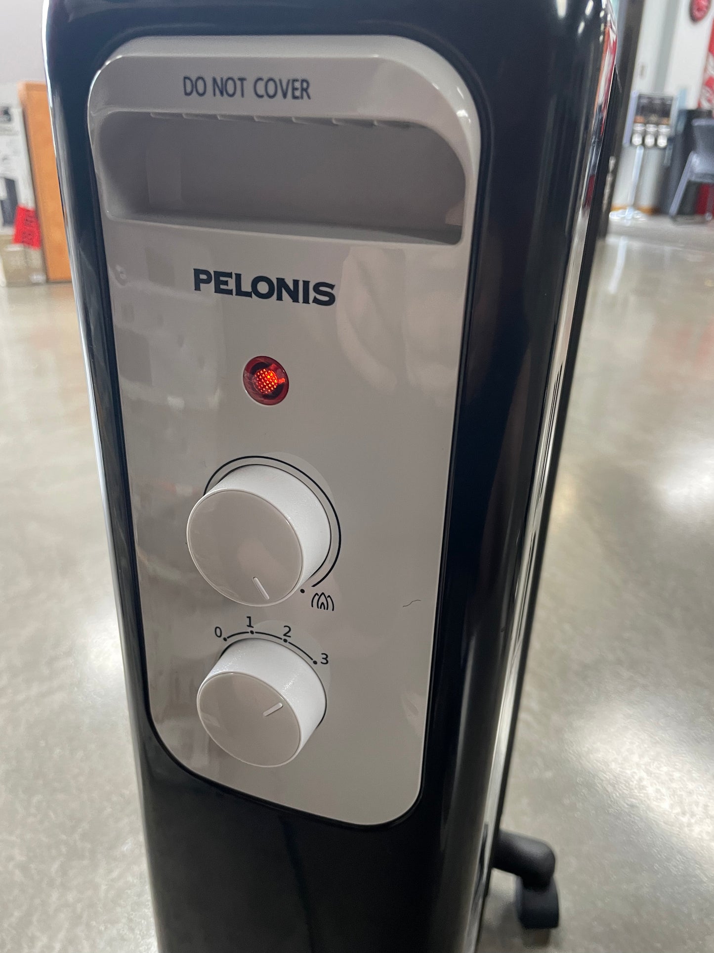 Pelonis 1,500-Watt Oil-Filled Radiant Electric Space Heater with Thermostat