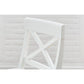 StyleWell Cedarville White Wood Bar Stools Chairs with Cross Back (Set of 2)