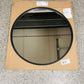 better bevel 30 in. W x 30 in. H Rubber Framed Round Bathroom Vanity Mirror in Black