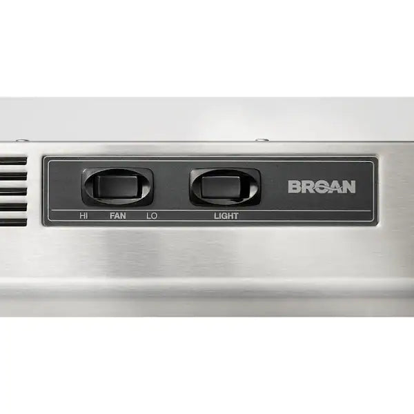 Broan-NuTone RL6200 Series 30 in. Ductless Under Cabinet Range Hood with Light in Stainless Steel