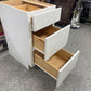 Hampton Bay Courtland Shaker Assembled 18 in. x 34.5 in. x 24 in. Stock Drawer Base Kitchen Cabinet in Polar White