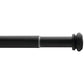 Home Decorators Collection 36 in. - 72 in. Mix and Match Telescoping 1 in. Single Curtain Rod in Matte Black