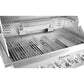 KitchenAid 4-Burner Built-in Propane Gas Island Grill Head in Stainless Steel with Searing Main Burner and Rotisserie Burner