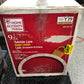 Home Accents Holiday 9ft Warm White-Cool White Glimmer Ornament Arch Holiday Yard Decoration