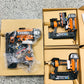 RIDGID 6 Gal. Portable Electric Pancake Air Compressor w/ 18GA Brad Nailer, 16GA Straight Finish Nailer, & 18GA Finish Stapler
