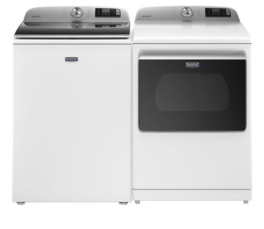 Maytag 5.2 cu. ft. Washer and 7.4 cu. ft. Smart GAS Dryer with Advanced Moisture Sensing Laundry Suite