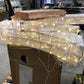 Home Accents Holiday 9ft Warm White-Cool White Glimmer Ornament Arch Holiday Yard Decoration