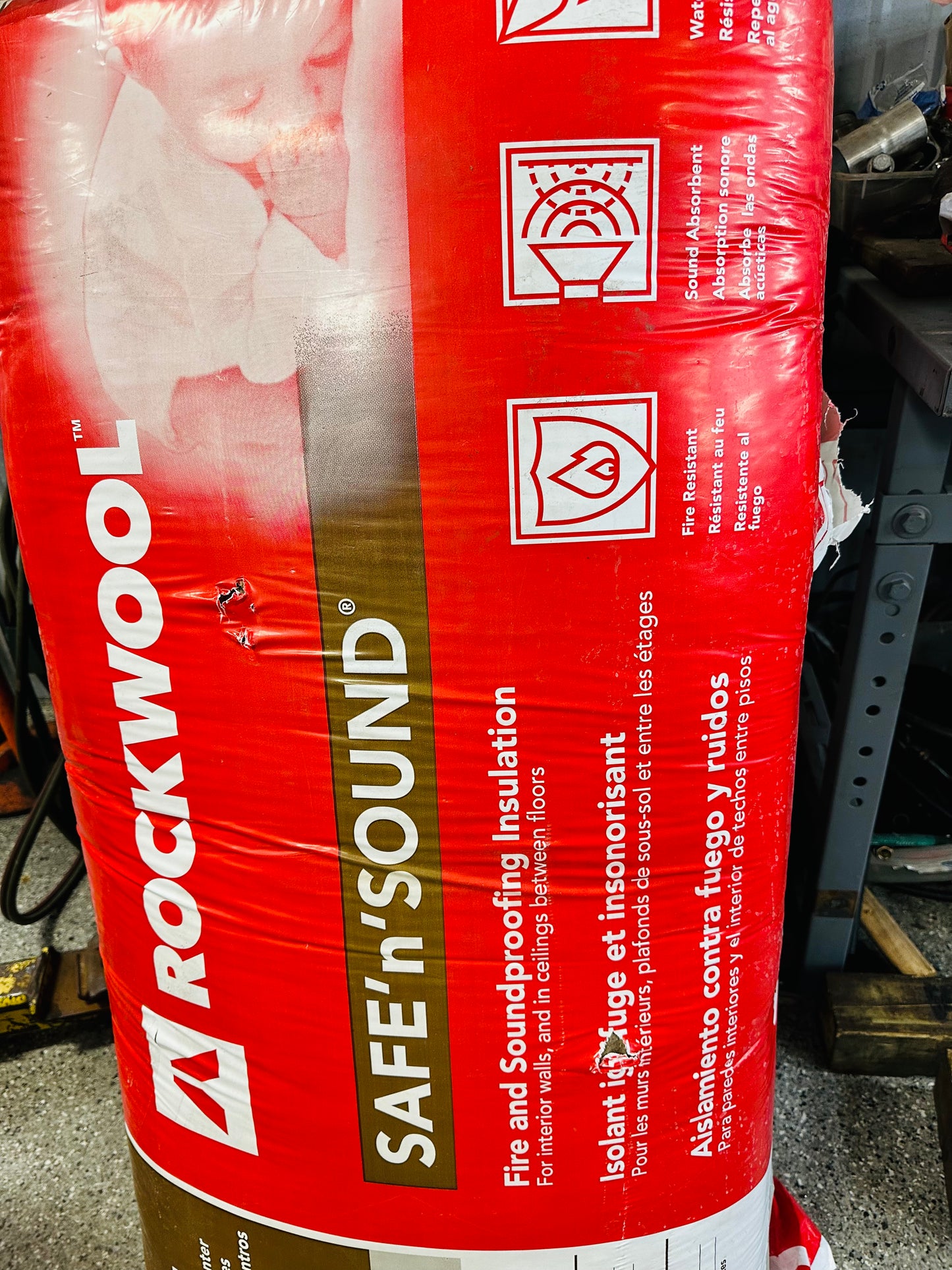 Rockwool Safe N Sound 24 In. x 47 In. Stone Wool Insulation (8-Pack)