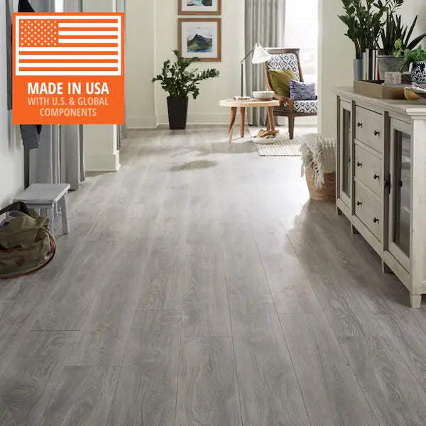 TrafficMaster Silverton Oak 8 mm T x 7.5 in. W Water Resistant Laminate Wood Flooring (23.7 sqft/case)(Lot of 11 cases / 260.7 sq ft)