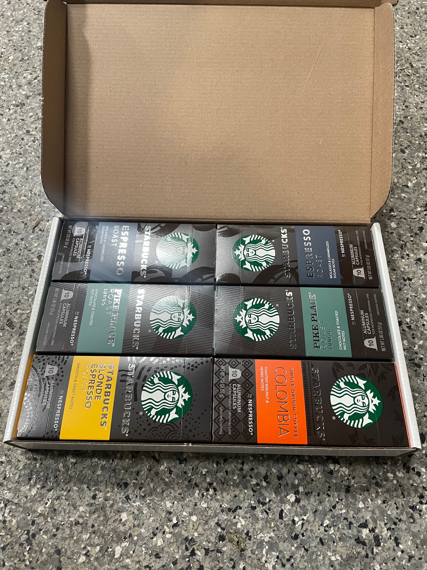 Starbucks by Nespresso Original Line Variety Pack Capsules, 60 Count