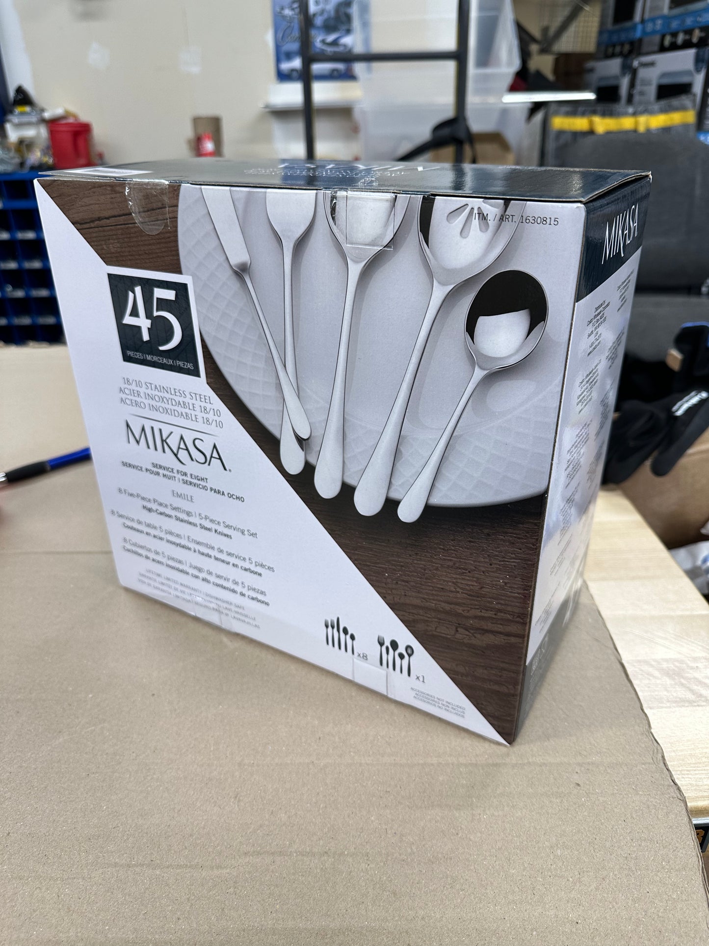 Mikasa Emile 18/10 Stainless Steel 45-Piece Flatware Set