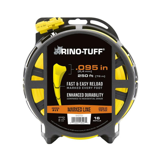 Rino-Tuff Universal Fit .095 in. x 250 ft. Pro Marked Replacement Line for Gas and Select Cordless String Grass Trimmer/Lawn Edger