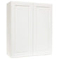 Hampton Bay Hampton Satin White Raised Panel Stock Assembled Wall Kitchen Cabinet (30 in. x 36 in. x 12 in.)