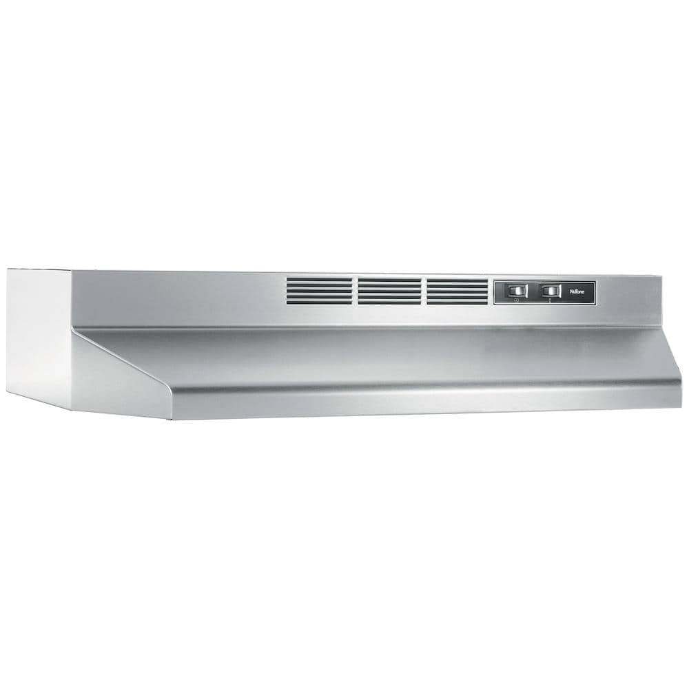 Broan-NuTone RL6200 Series 30 in. Ductless Under Cabinet Range Hood with Light in Stainless Steel