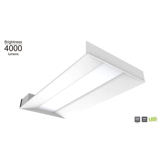 Commercial Electric 2 ft. x 4 ft. 64-Watt Equivalent Integrated LED White Troffer